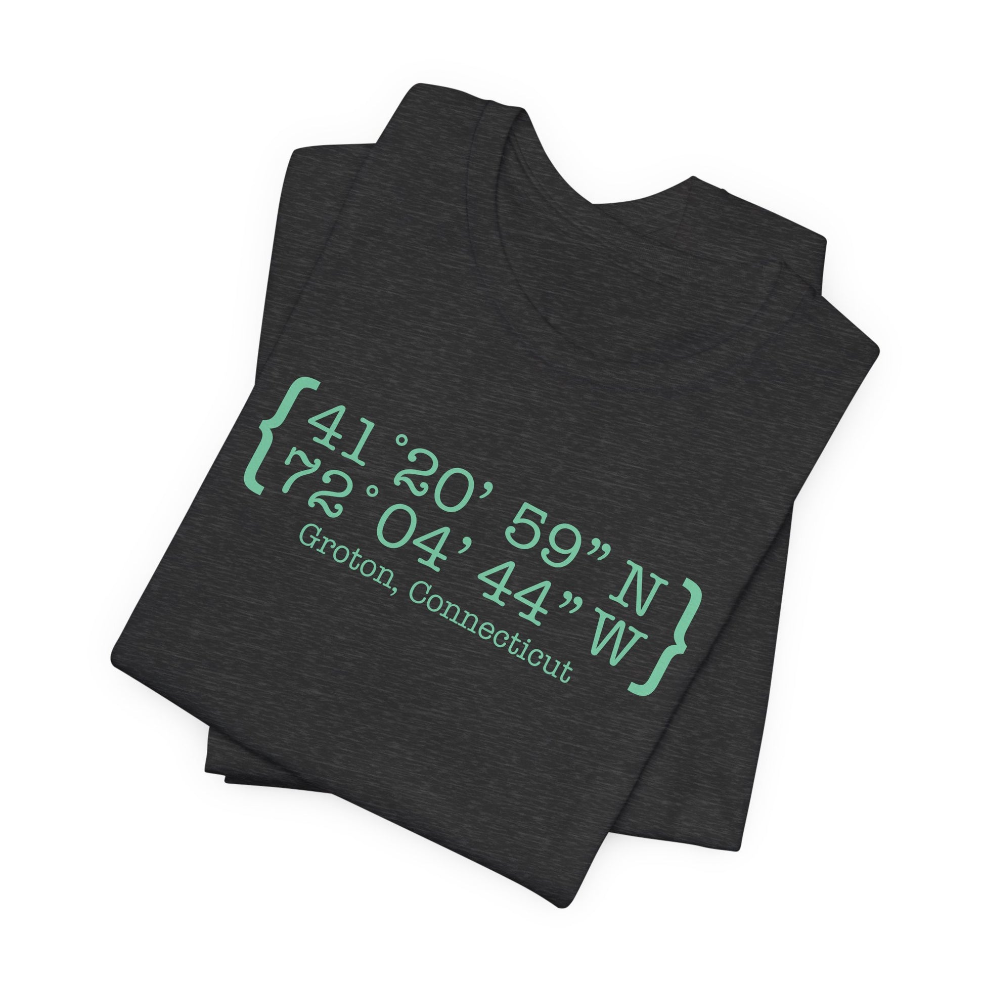 Groton Coordinates // Groton Connecticut unisex t shirt / finding connecticut 