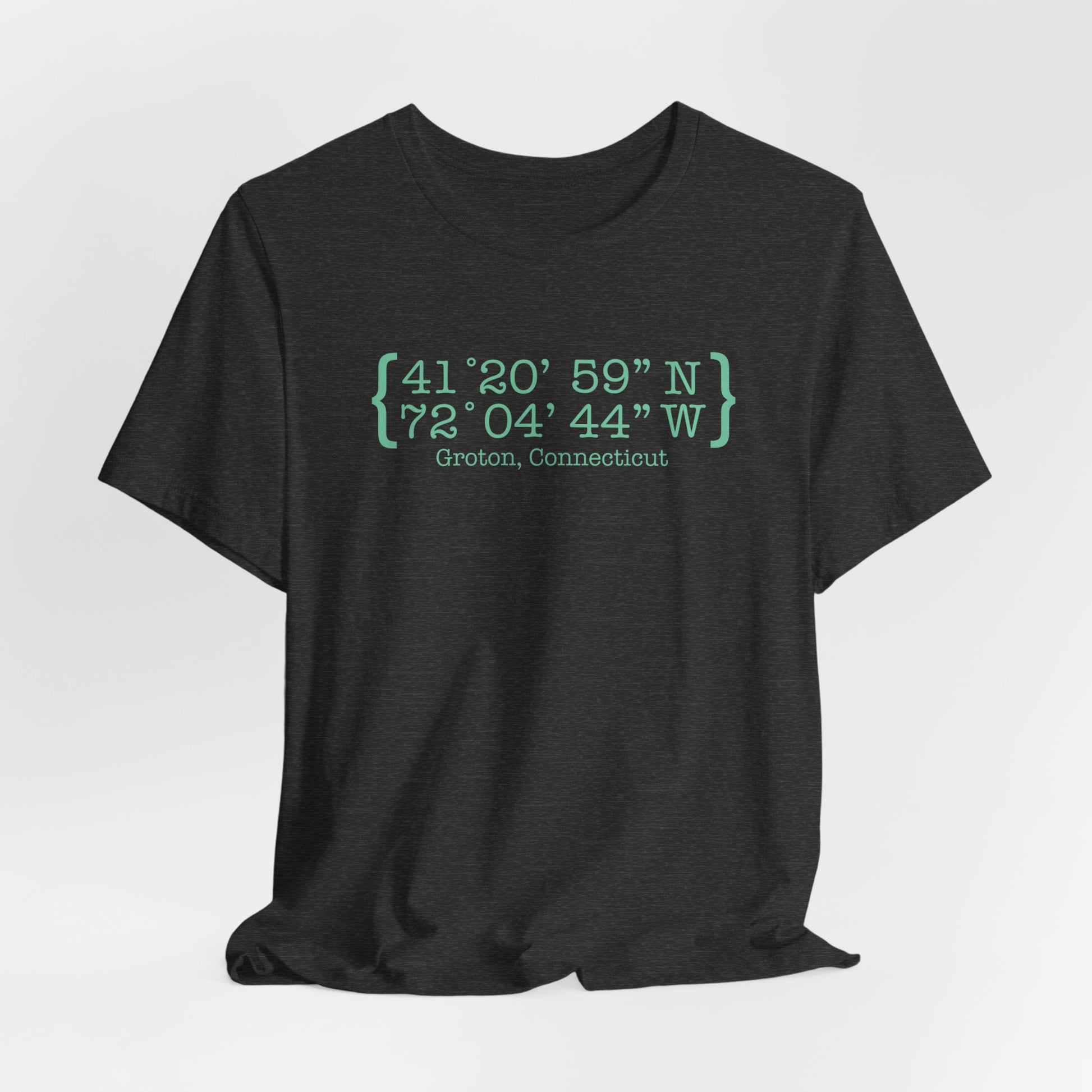 Groton Coordinates // Groton Connecticut unisex t shirt / finding connecticut 
