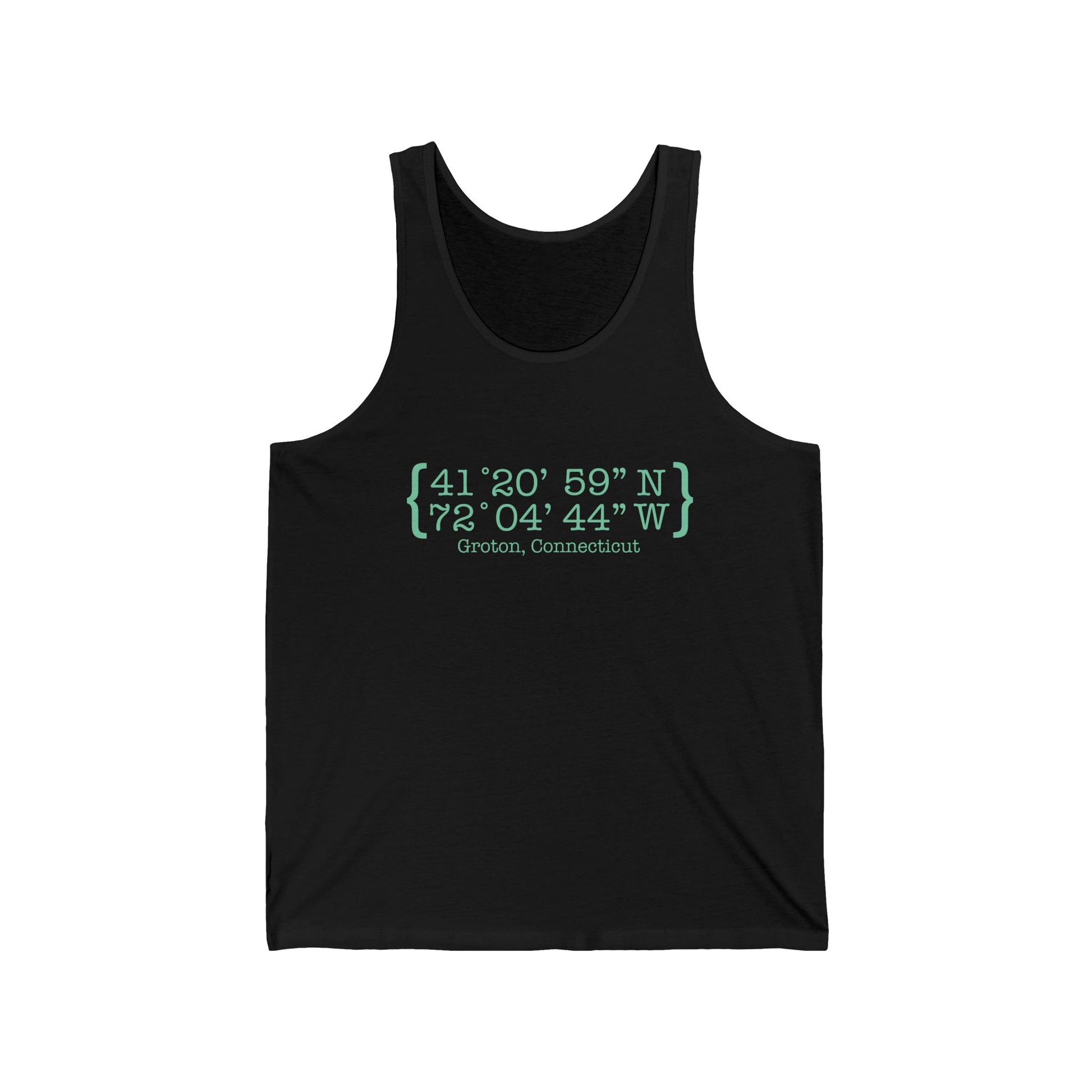 Groton Coordinates // Groton Connecticut unisex tank top shirt  finding connecticut 