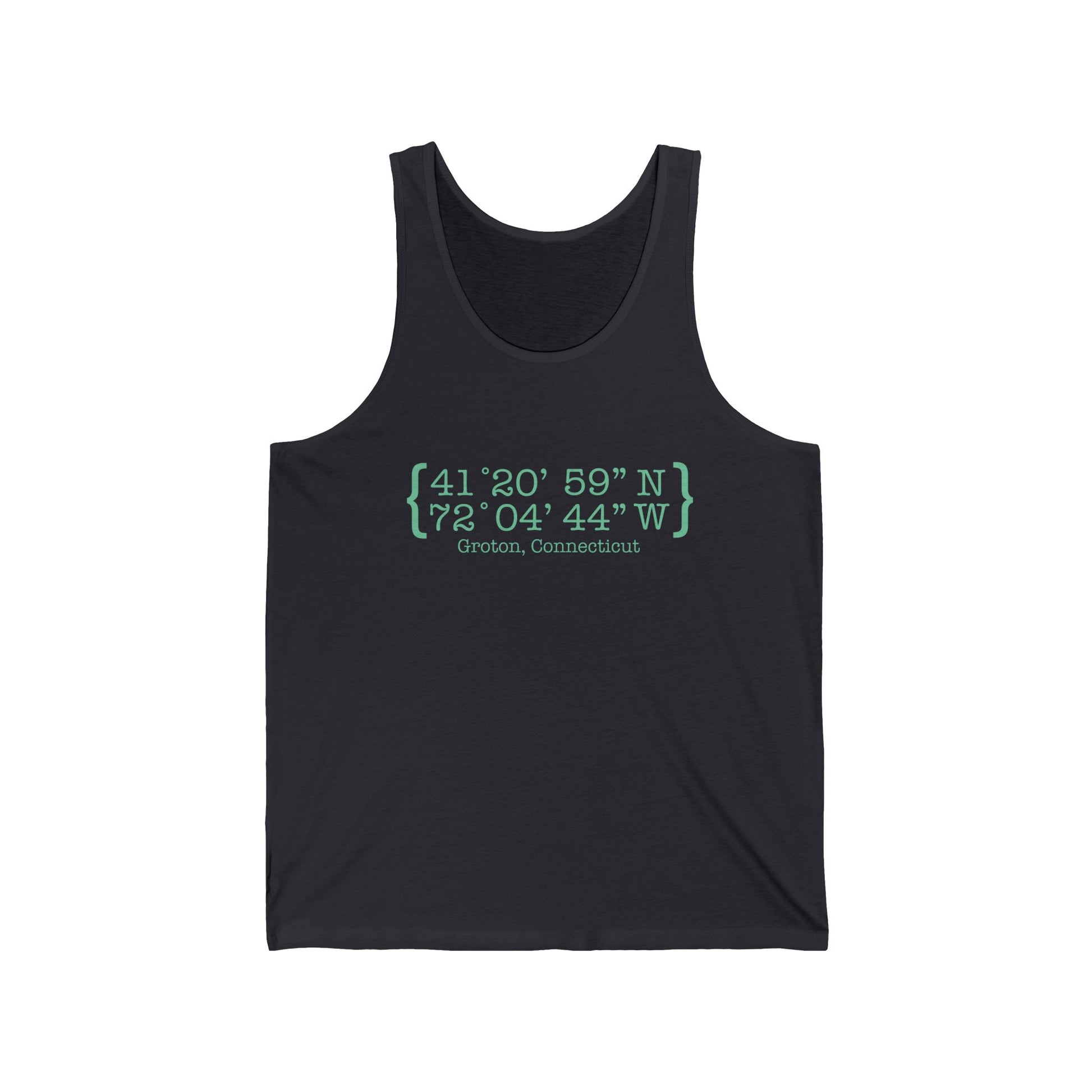 Groton Coordinates // Groton Connecticut unisex tank top shirt  finding connecticut 