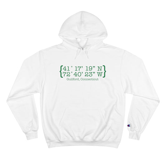 Guilford Coordinates // guilford connecticut champion unisex hoodie sweatshirt // finding connecticut 