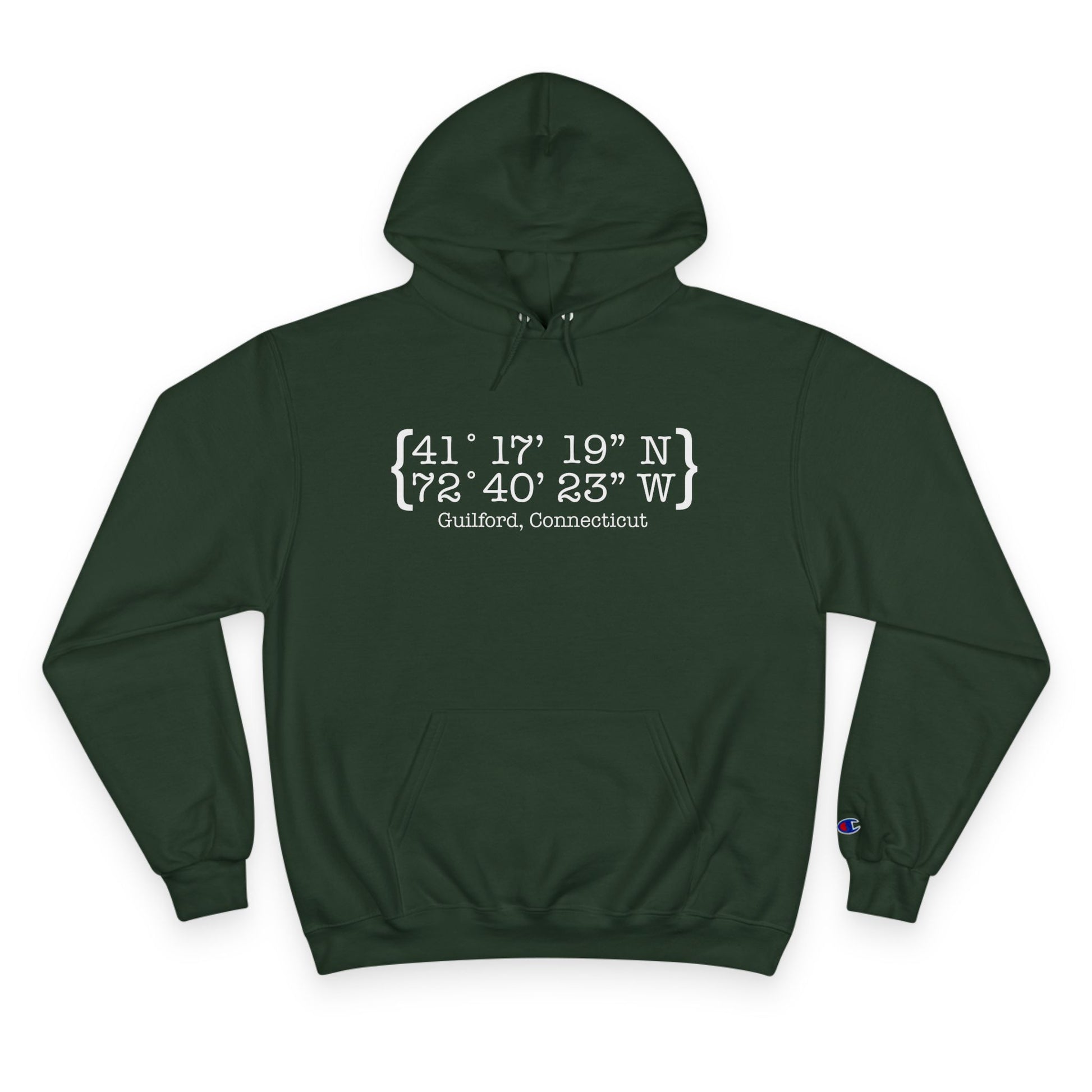 Guilford Coordinates // guilford connecticut unisex champion hoodie sweatshirt  // finding connecticut 