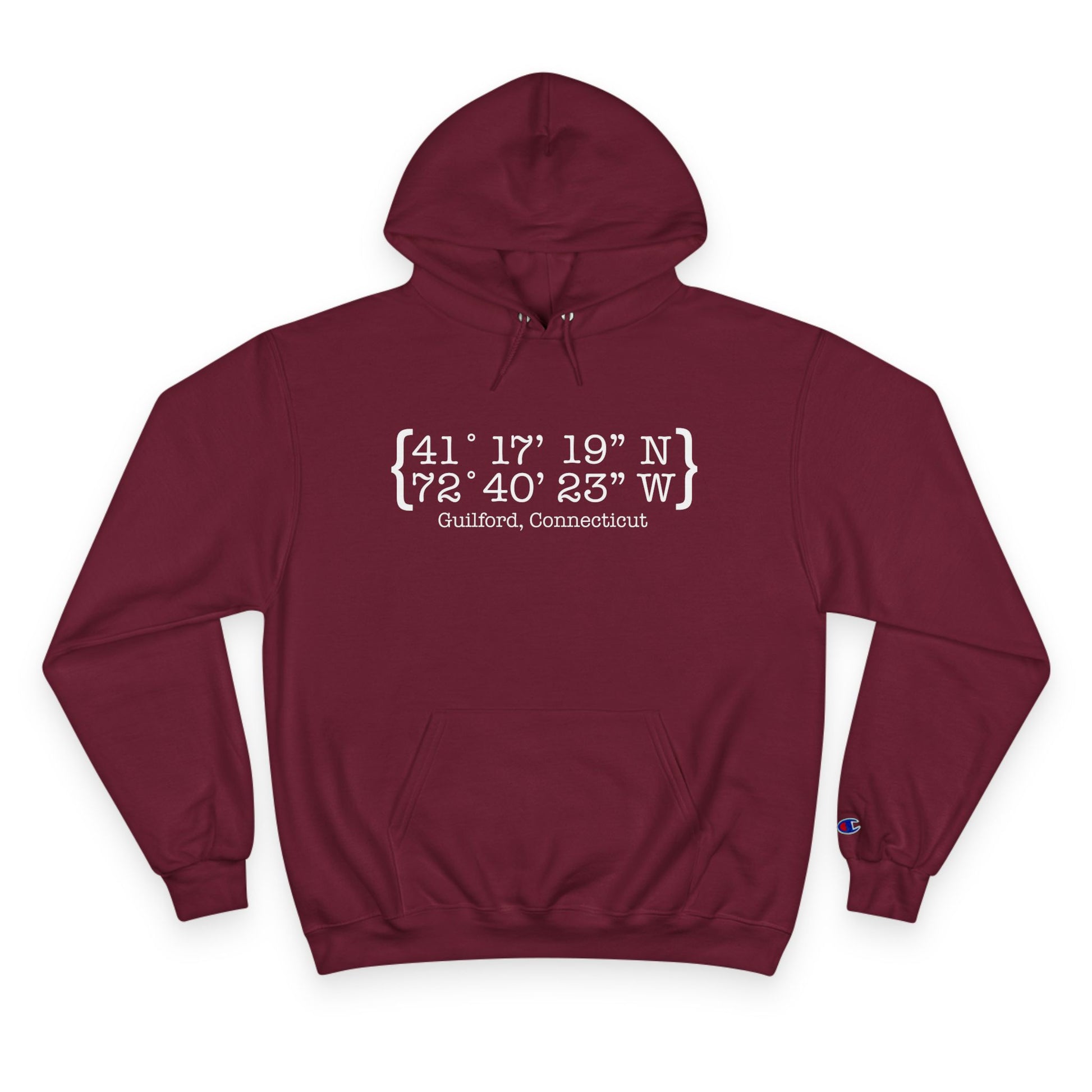 Guilford Coordinates // guilford connecticut unisex champion hoodie sweatshirt  // finding connecticut 