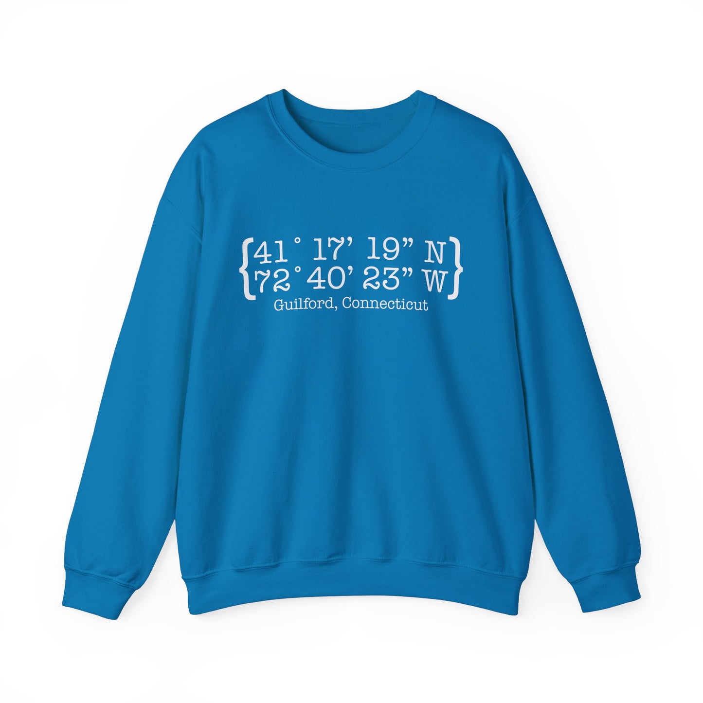 Guilford Coordinates // guilford connecticut unisex sweatshirt  // finding connecticut 