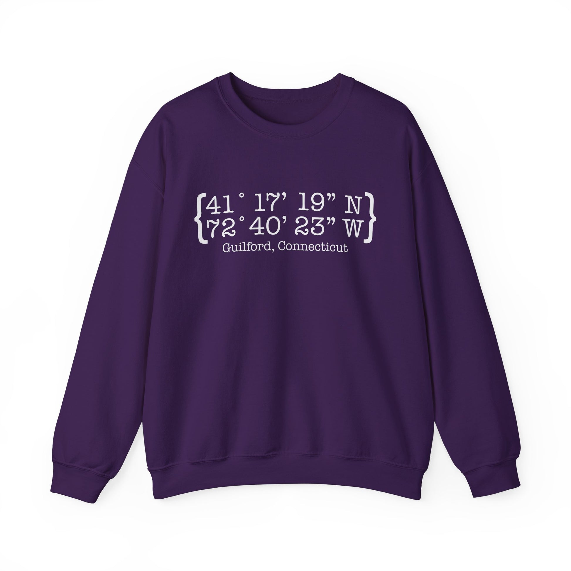 Guilford Coordinates // guilford connecticut unisex sweatshirt  // finding connecticut 