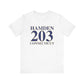 Hamden 203 Connecticut // Hamden Connecticut t shirts /// finding connecticut 