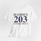 Hamden 203 Connecticut // Hamden Connecticut t shirts /// finding connecticut 