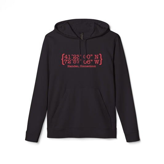 Hamden Coordinates // Hamden CT unisex hoodie sweatshirt   // finding connecticut 