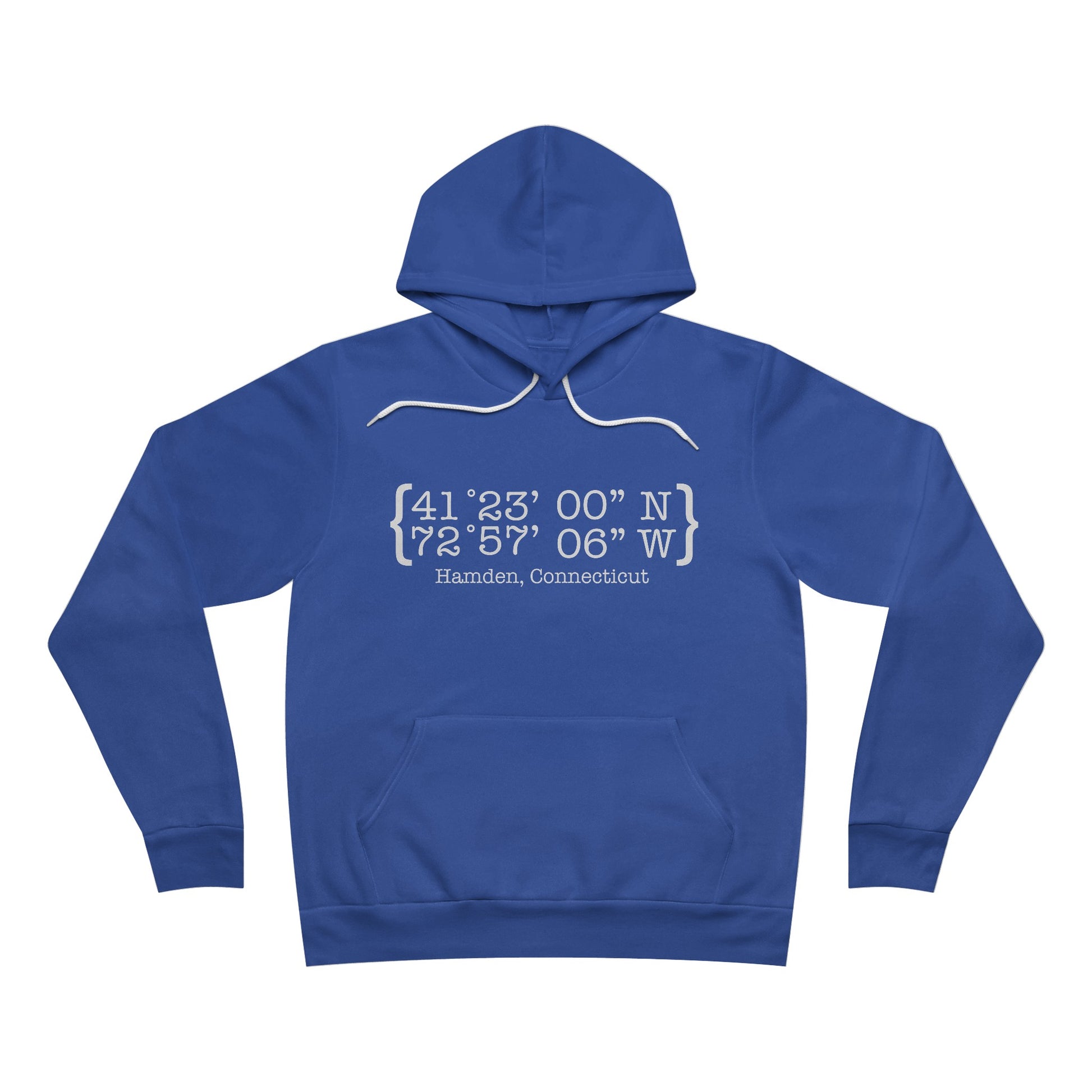 Hamden Coordinates // Hamden CT unisex  hoodie sweatshirts  // finding connecticut 