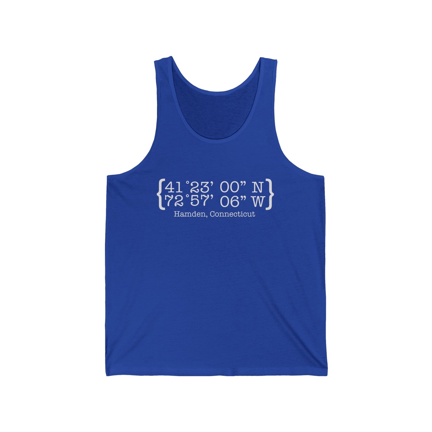 Hamden Coordinates // Hamden CT unisex  tank top shirts  // finding connecticut 