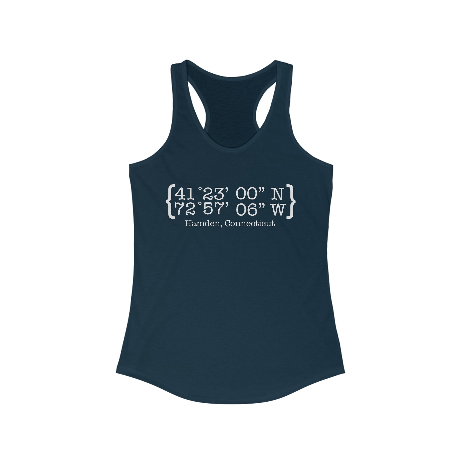 Hamden Coordinates // Hamden CT womens tank top shirt   // finding connecticut 