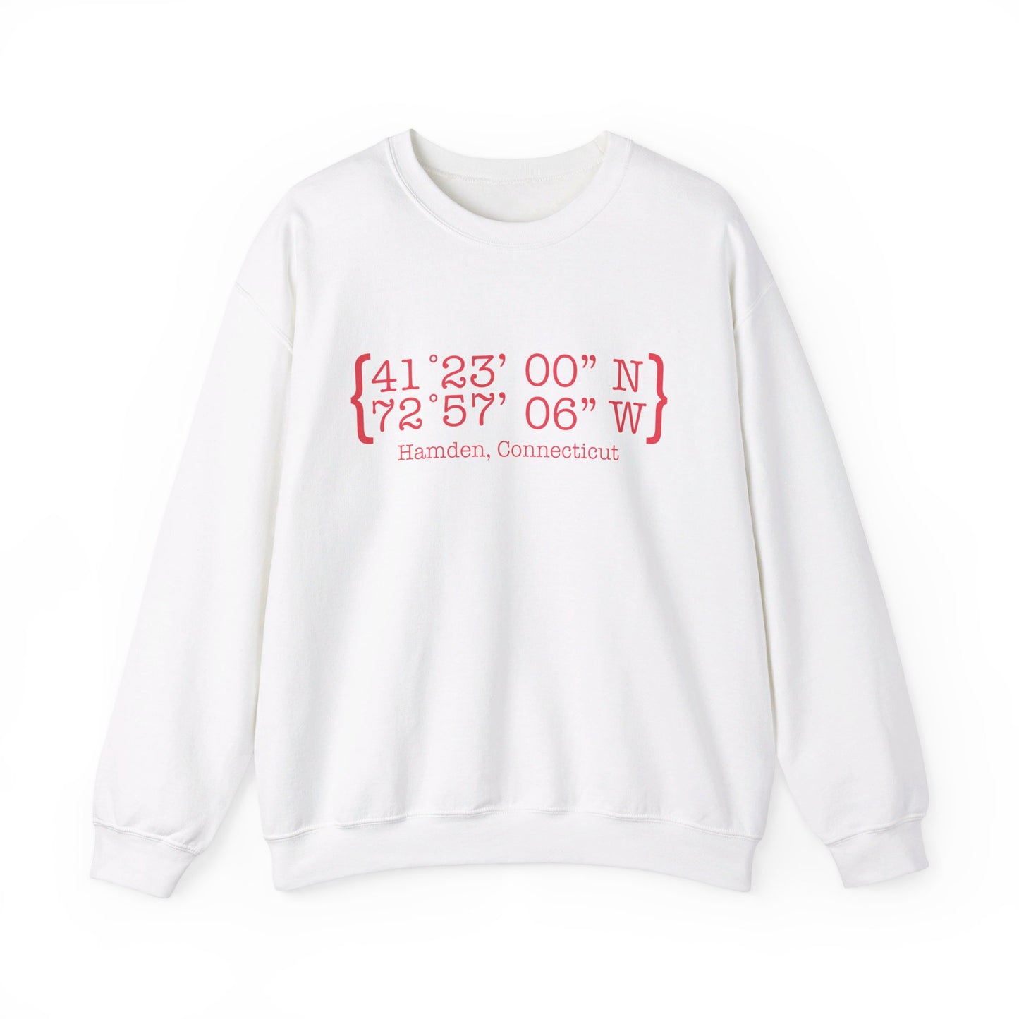Hamden Coordinates // Hamden Connecticut sweatshirt // finding connecticut 