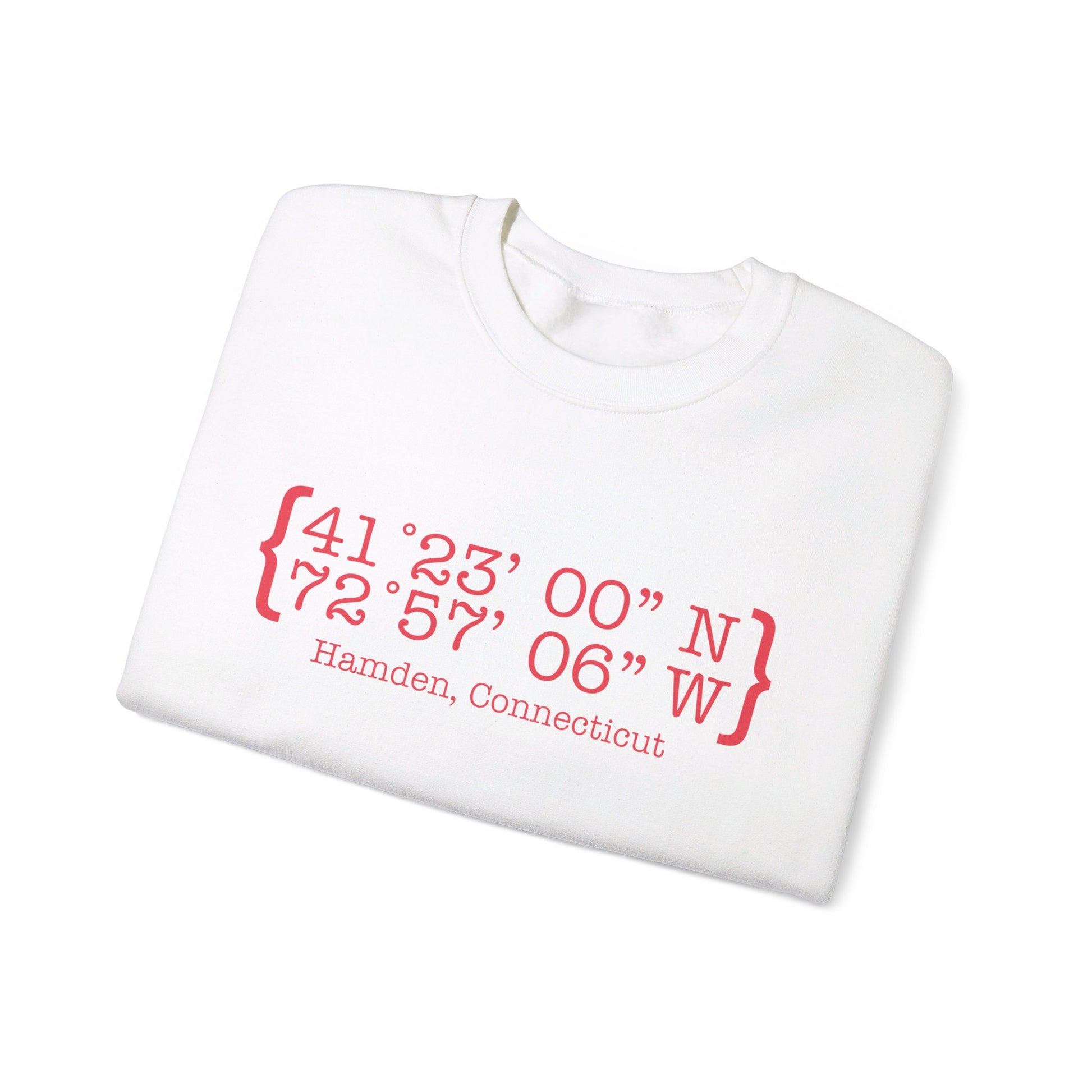 Hamden Coordinates // Hamden Connecticut sweatshirt // finding connecticut 