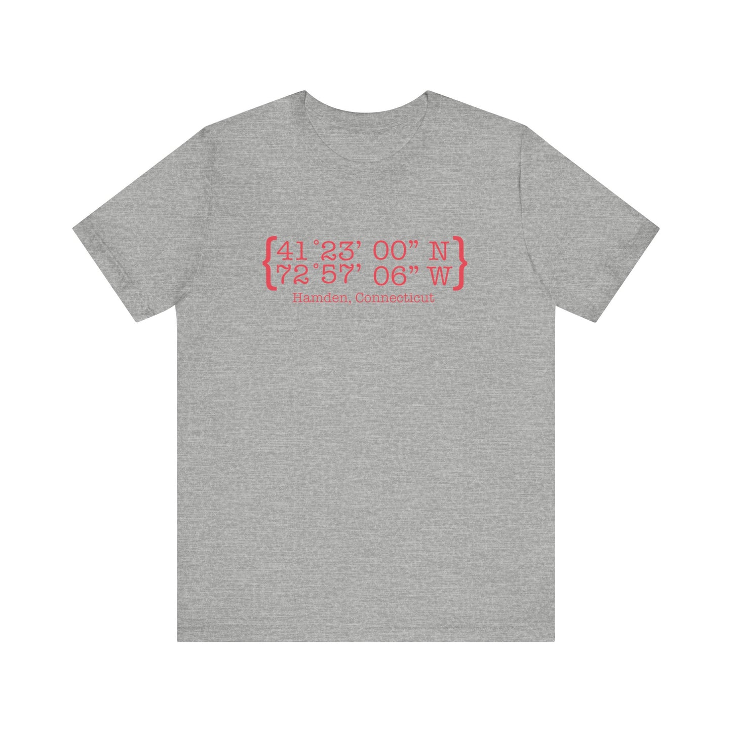 Hamden Coordinates // Hamden Connecticut t shirt// finding connecticut 