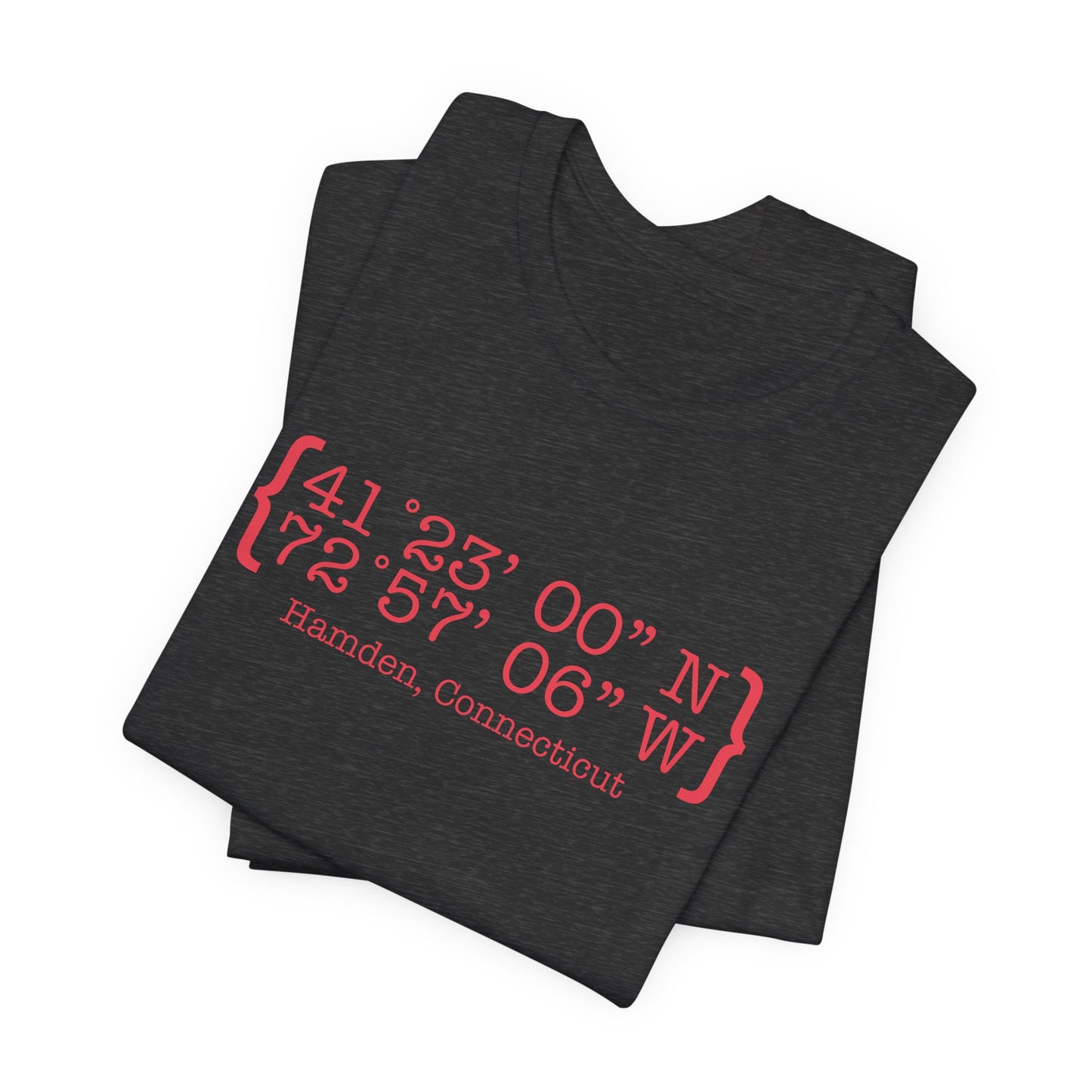 Hamden Coordinates // Hamden Connecticut t shirt// finding connecticut 