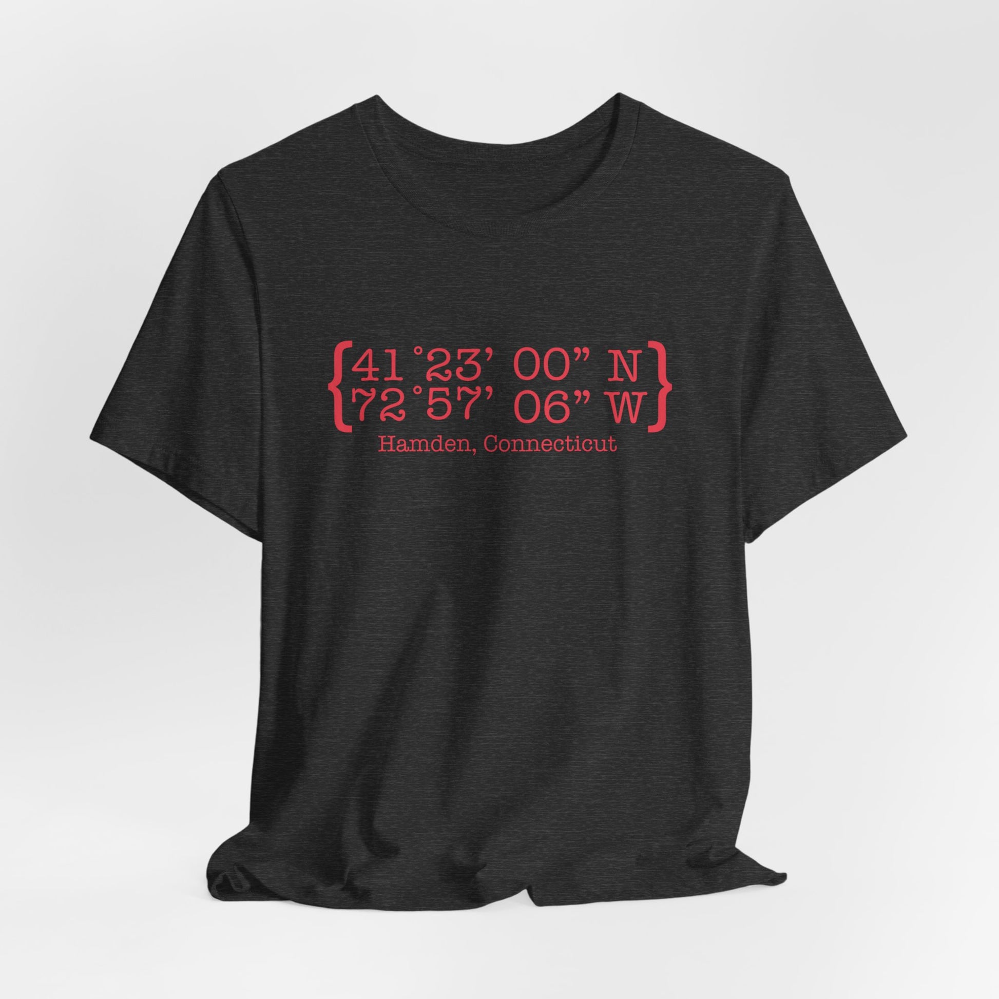 Hamden Coordinates // Hamden Connecticut t shirt// finding connecticut 