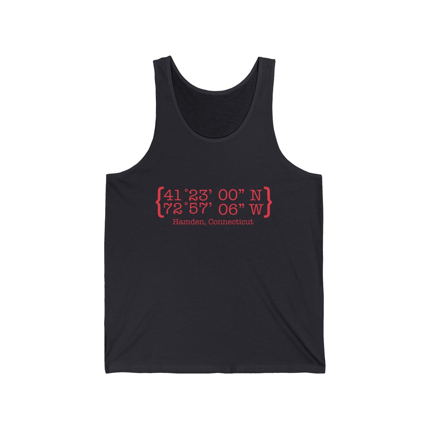 Hamden Coordinates // Hamden Connecticut tank top shirt  / finding connecticut 