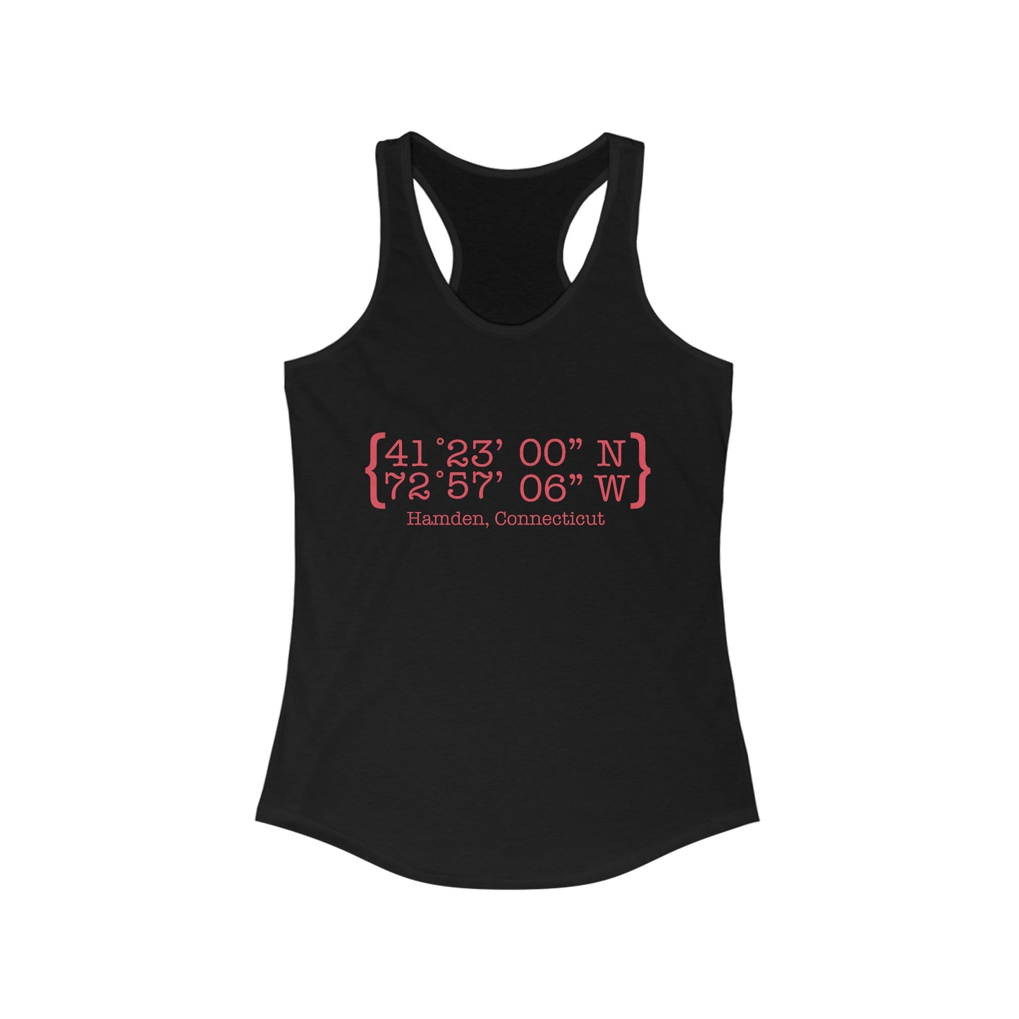Hamden Coordinates // Hamden Connecticut womens tank top shirt  / finding connecticut 