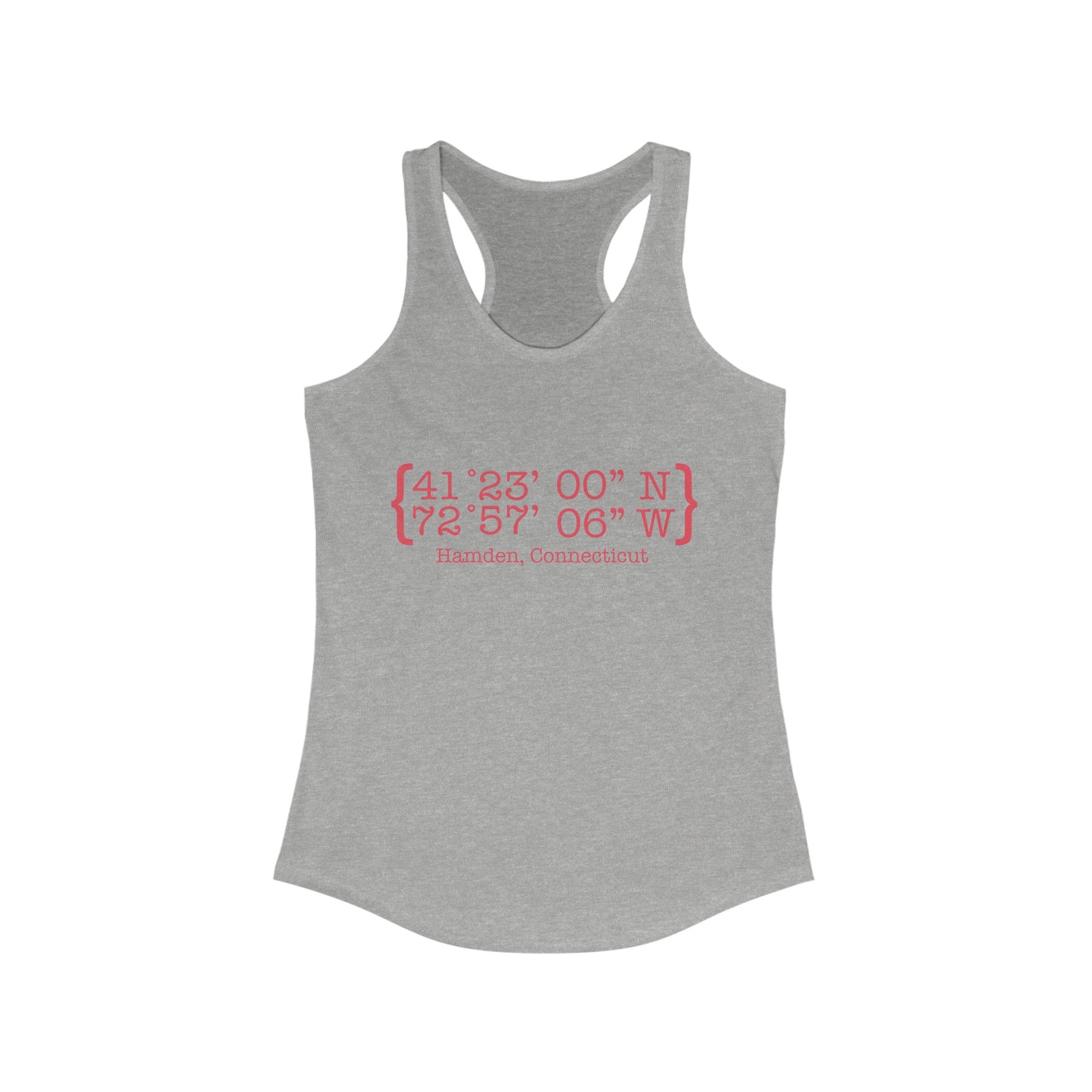 Hamden Coordinates // Hamden Connecticut womens tank top shirt  / finding connecticut 