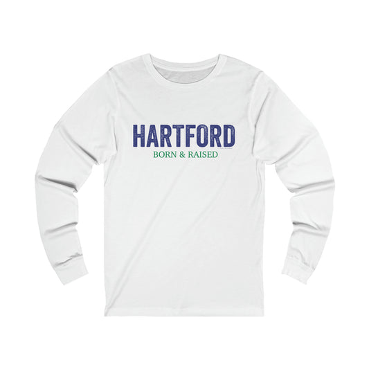 Hartford long sleeve tee shirt

Hartford Born and Rasied // Hartford Connecticut unisex long sleeve shirt  // finding connecticut   