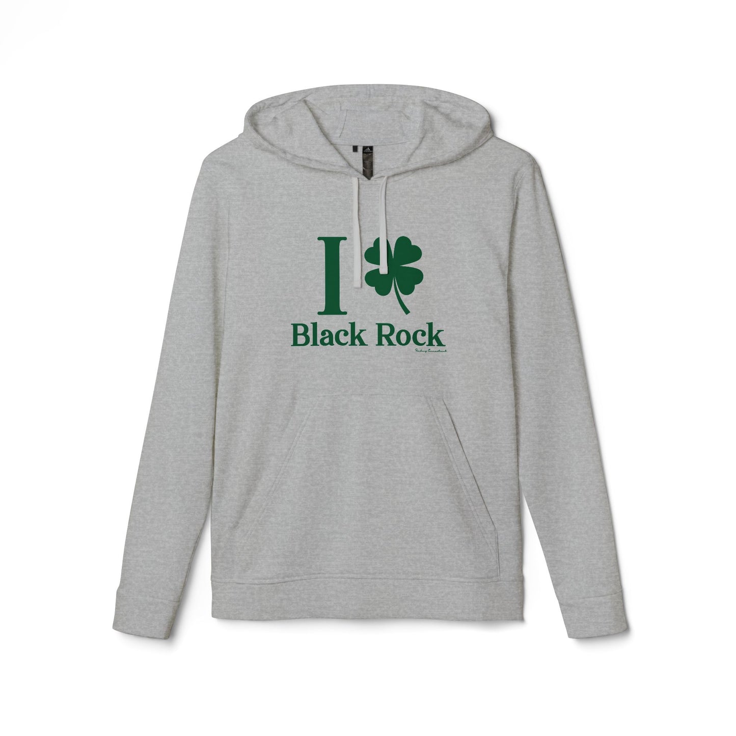 I Clover Black Rock // Black Rock CT unisex adidas hoodie sweatshirts    // finding connecticut 