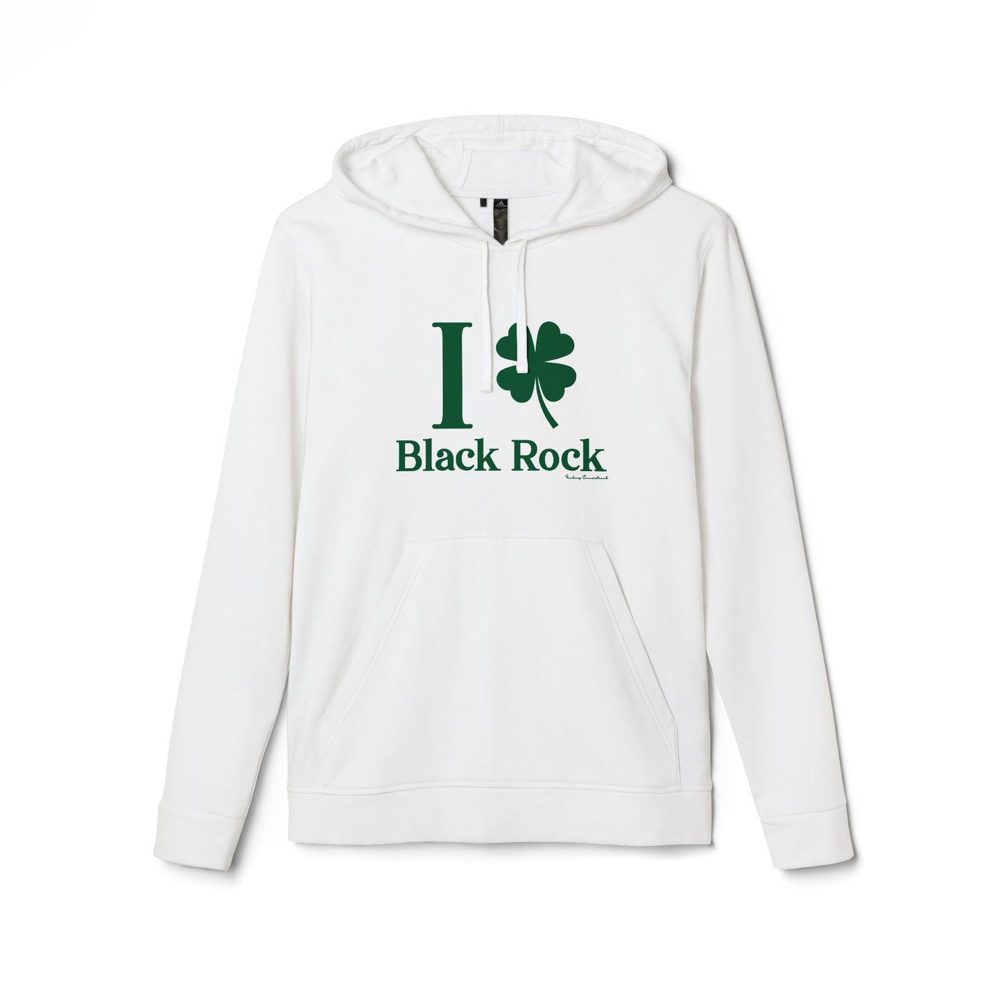 I Clover Black Rock // Black Rock CT unisex adidas hoodie sweatshirts    // finding connecticut 