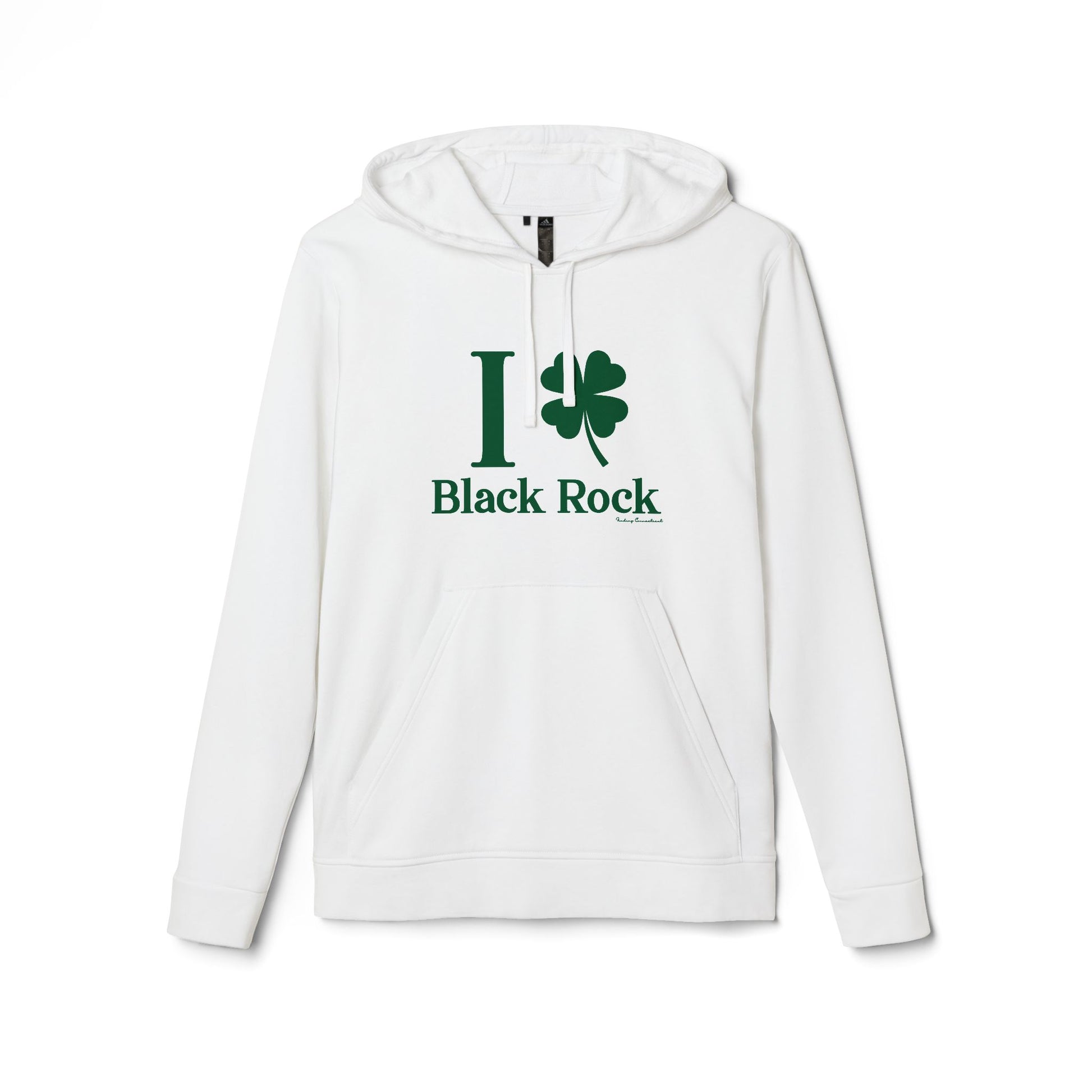 I Clover Black Rock // Black Rock CT unisex adidas hoodie sweatshirts    // finding connecticut 