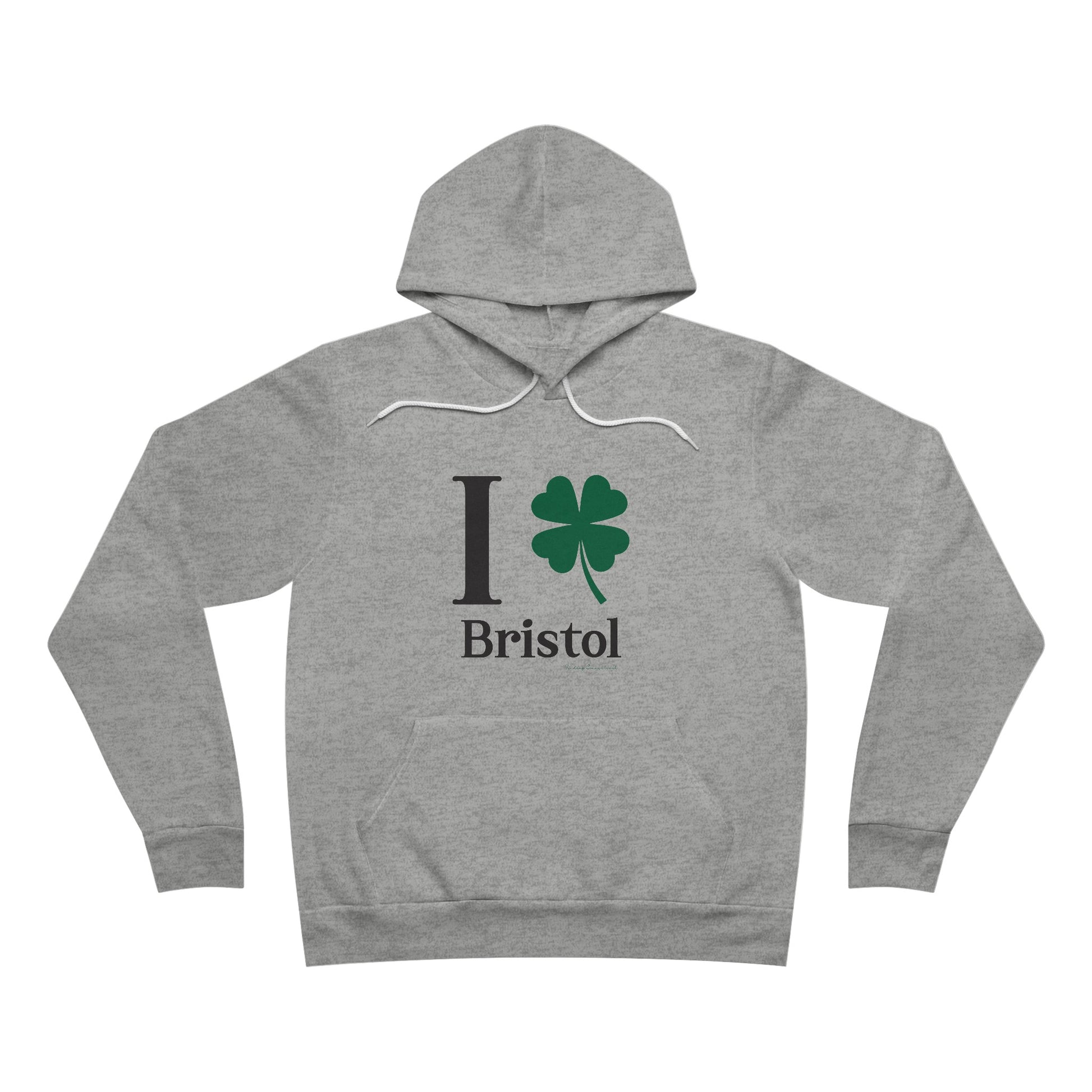 I Clover Bristol // Bristol CT St. Patrick's Day  hoodie sweatshirt  // finding connecticut 