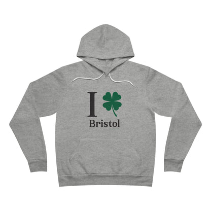I Clover Bristol // Bristol CT St. Patrick's Day  hoodie sweatshirt  // finding connecticut 