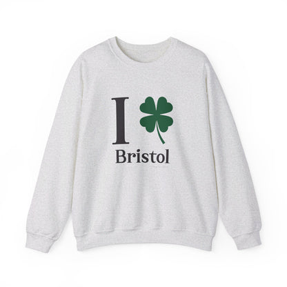 I Clover Bristol // Bristol CT St. Patrick's Day sweatshirts // finding connecticut 