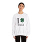 I Clover Bristol // Bristol CT St. Patrick's Day sweatshirts // finding connecticut 