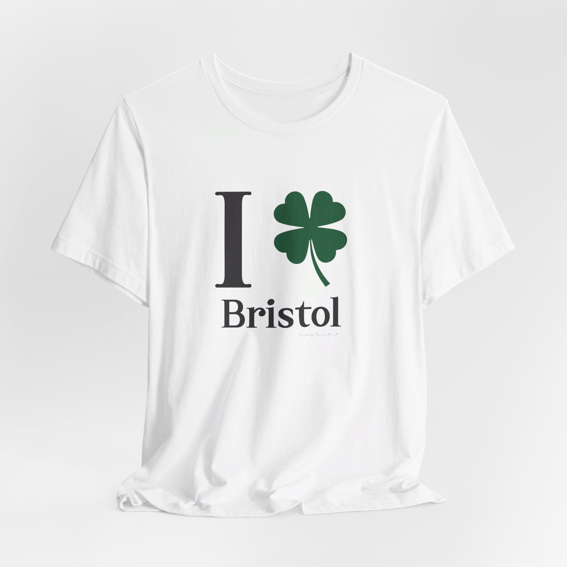 I Clover Bristol // Bristol CT St. Patrick's Day t shirt // finding connecticut 