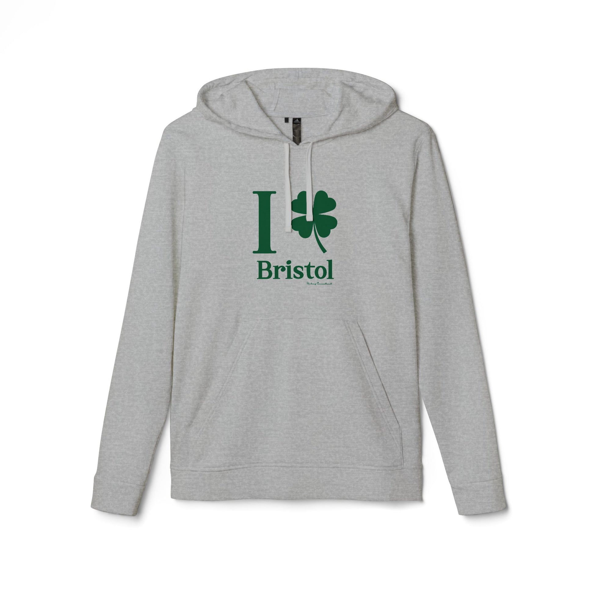 I Clover Bristol // Bristol Connecticut St. Patrick's Day Adidas hoodie sweatshirt  // finding connecticut