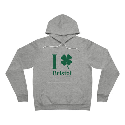 I Clover Bristol // Bristol Connecticut St. Patrick's Day hoodie sweatshirt // finding connecticut