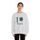 I Clover Bristol // Bristol Connecticut St. Patrick's Day  sweatshirt  // finding connecticut