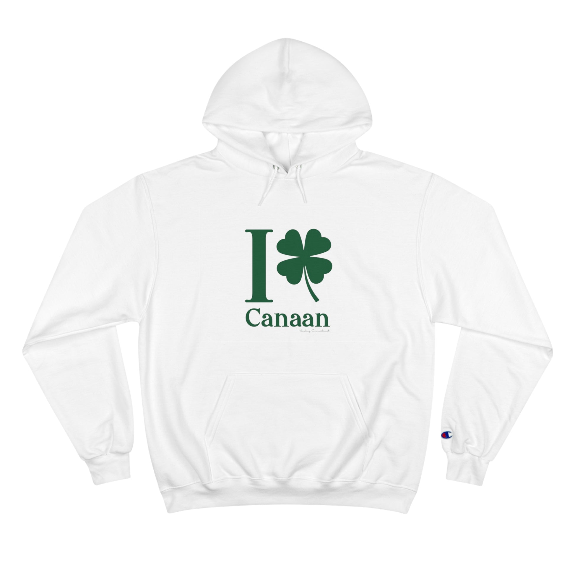 I Clover Canaan // Canaan Connecticut unisex champion hoodies sweatshirts // finding connecticut 