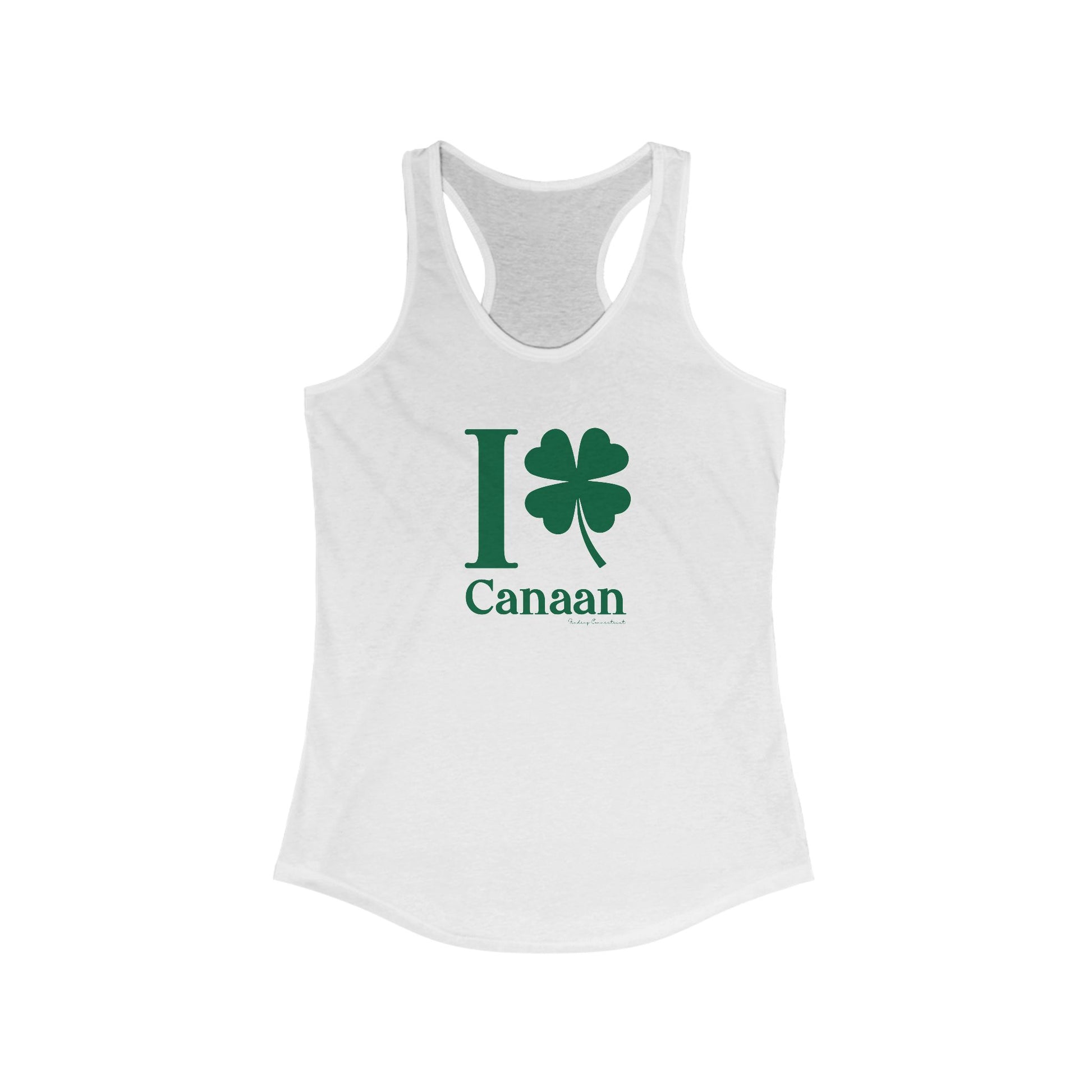 I Clover Canaan // Canaan Connecticut womens tank top shirt  // finding connecticut 