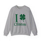 I Clover Clinton // Clinton CT st. Patricks day unisex sweatshirt // finding connecticut  