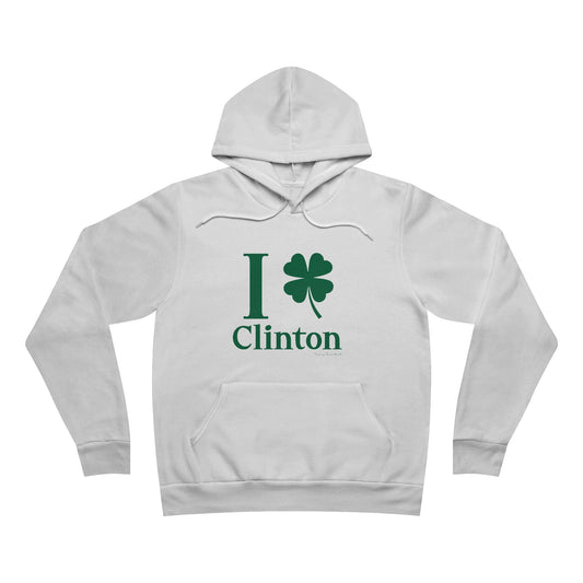 I Clover Clinton // Clinton CT unisex hoodie sweatshirt  // finding connecticut 