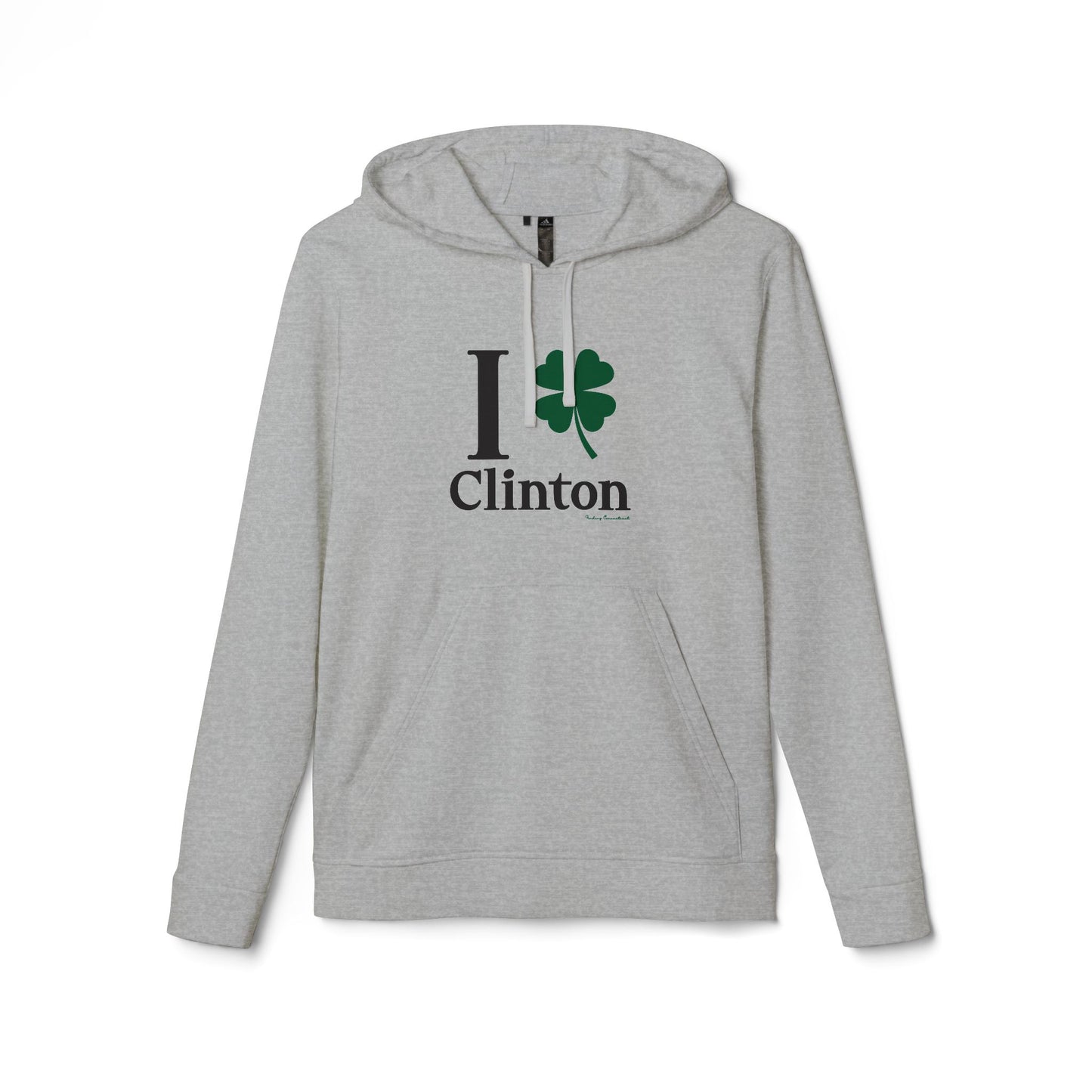 I Clover Clinton // Clinton Connecticut st. Patricks day  Adidas unisex hoodie sweatshirt // finding connecticut  