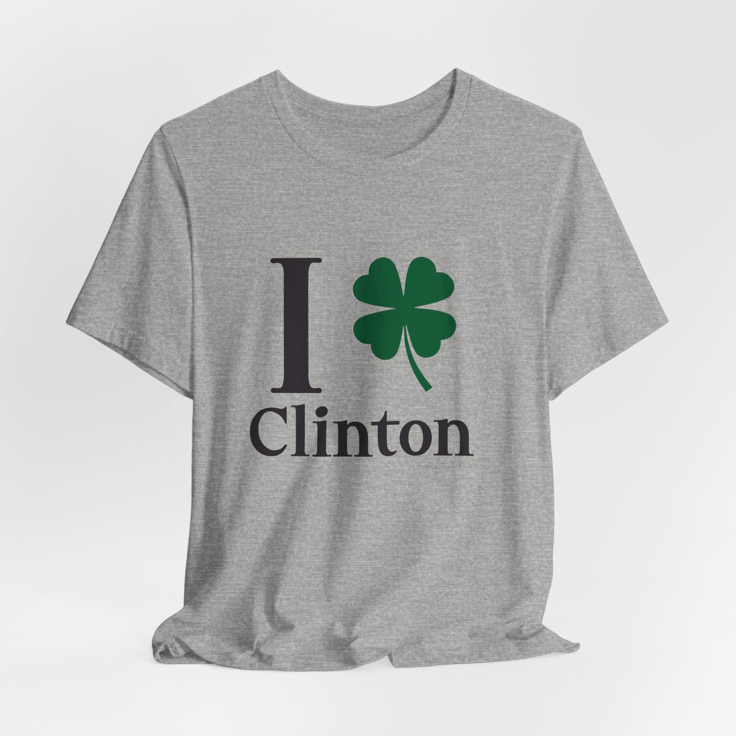 I Clover Clinton // Clinton Connecticut st. Patricks day t shirt // finding connecticut 