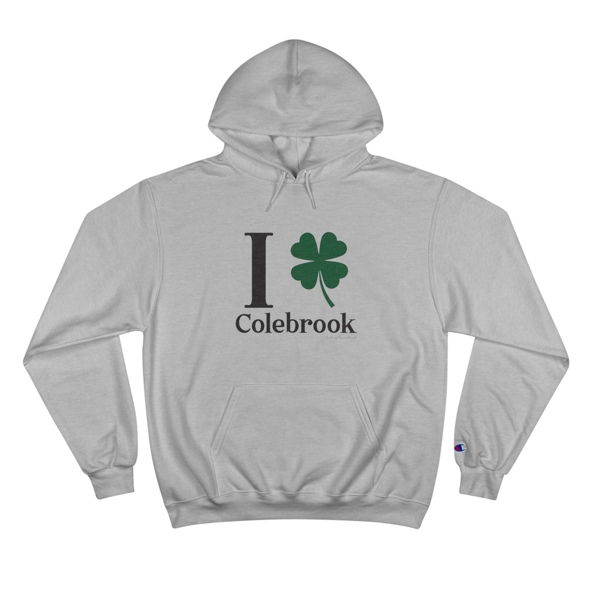 I Clover Colebrook // Colebrook CT unisex champion hoodie sweatshirt   // finding connecticut 