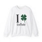 I Clover Enfield // Enfield CT unisex crewneck sweatshirt // finding connecticut