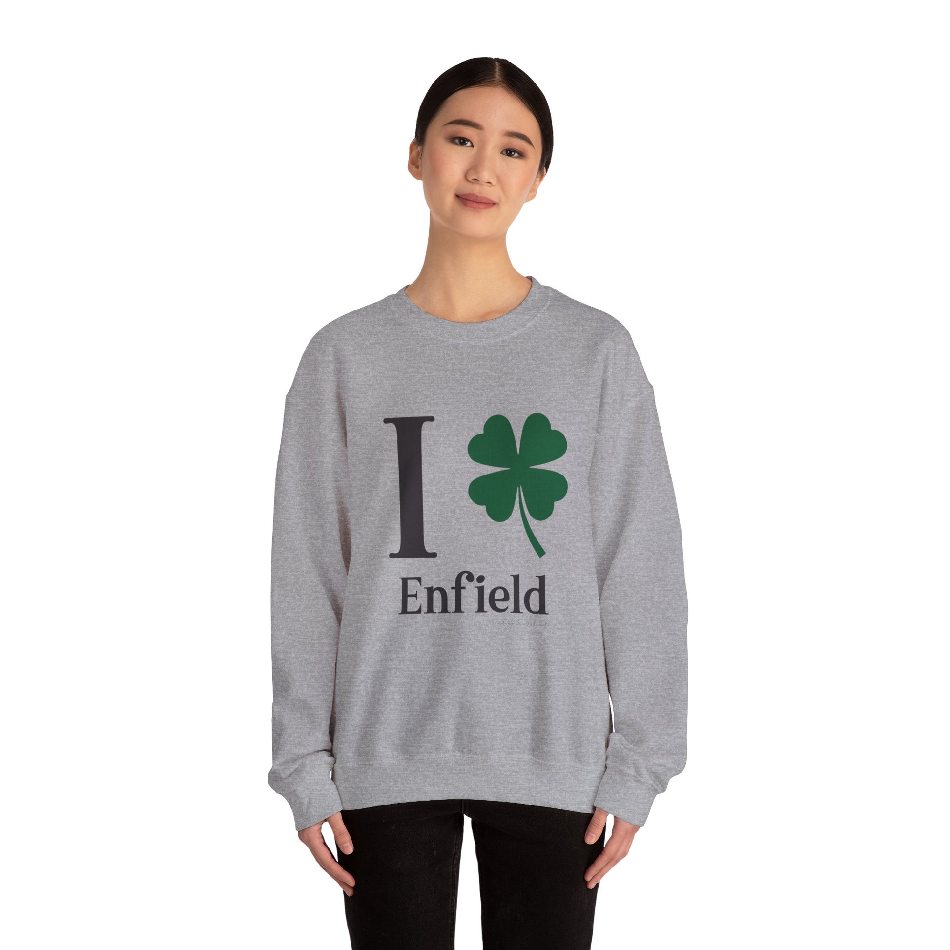 I Clover Enfield // Enfield CT unisex crewneck sweatshirt // finding connecticut