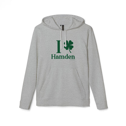 I Clover Hamden // hamden connecticut st. Patrick's day Adidas hoodie sweatshirt // finding connecticut 