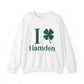I Clover Hamden // hamden connecticut st. Patrick's day sweatshirt // finding connecticut 