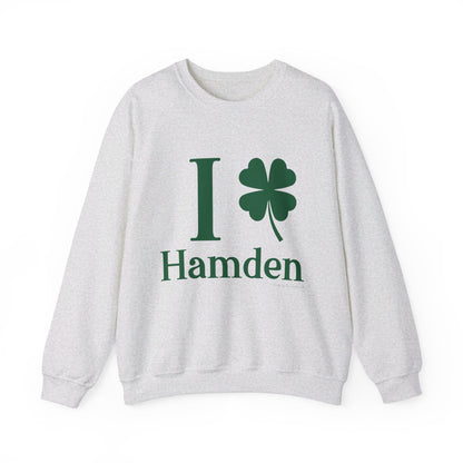 I Clover Hamden // hamden connecticut st. Patrick's day sweatshirt // finding connecticut 