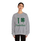 I Clover Hamden // hamden connecticut st. Patrick's day sweatshirt // finding connecticut 