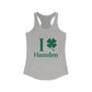 I Clover Hamden // hamden connecticut st. Patrick's day womens tank top shirt // finding connecticut 