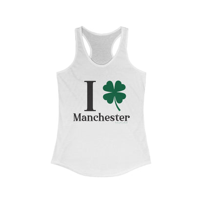 I Clover Manchester // Manchester CT unisex tank top shirt // finding connecticut 